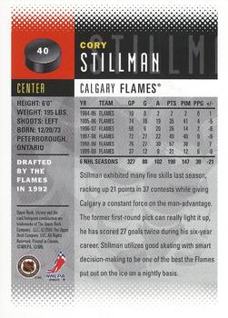 2000-01 Upper Deck Victory #40 Cory Stillman Back
