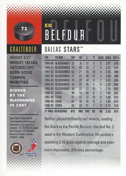 2000-01 Upper Deck Victory #71 Ed Belfour Back