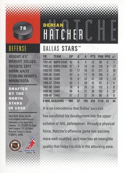 2000-01 Upper Deck Victory #78 Derian Hatcher Back