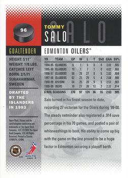 2000-01 Upper Deck Victory #96 Tommy Salo Back