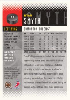 2000-01 Upper Deck Victory #98 Ryan Smyth Back