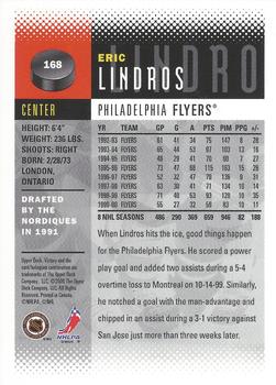 2000-01 Upper Deck Victory #168 Eric Lindros Back