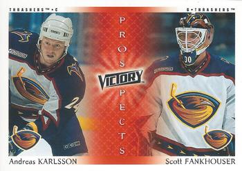 2000-01 Upper Deck Victory #273 Andreas Karlsson / Scott Fankhouser Front