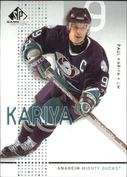 2002-03 SP Game Used #1 Paul Kariya Front