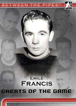 2006-07 In The Game Between The Pipes #87 Emile Francis Front