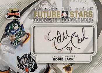 2011-12 In The Game Between The Pipes - Authentic Goaliegraph #A-EL Eddie Lack Front
