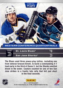 2012-13 Panini Certified - Path to the Cup Quarter Finals #PCQF8 Jason Arnott / Logan Couture Back