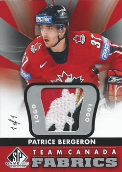 2012-13 SP Game Used - Team Canada Fabrics Logo Patches #TC-14 Patrice Bergeron Front