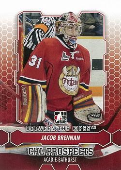 2012-13 In The Game Between The Pipes #1 Jacob Brennan Front