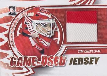 2012-13 In The Game Motown Madness - Game Used Jersey Gold #M-35 Tim Cheveldae Front