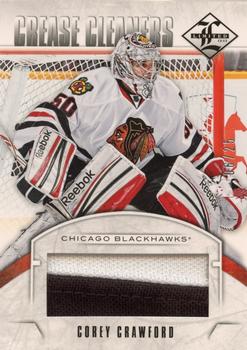 2012-13 Panini Limited - Crease Cleaners Jersey Prime #CC-CC Corey Crawford Front
