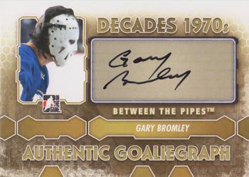 2012-13 In The Game Between The Pipes - Authentic Goaliegraphs #A-GB Gary Bromley Front
