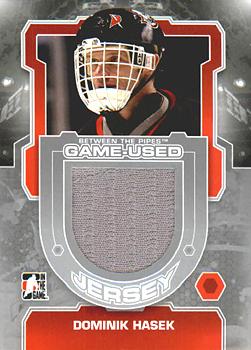 2012-13 In The Game Between The Pipes - Jerseys Silver #M-30 Dominik Hasek Front