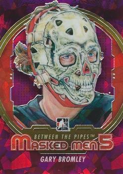 2012-13 In The Game Between The Pipes - Masked Men 5 Rainbow Foil #MM-4 Gary Bromley Front