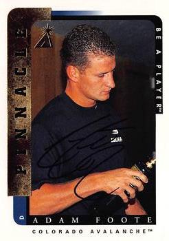 1996-97 Pinnacle Be a Player - Autographs #196 Adam Foote Front