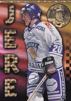 1999-00 Cardset Finland - Triple Treat #NNO Jere Lehtinen Front