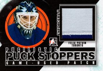 2013-14 In The Game Enforcers - Pugilistic Puck Stoppers Jerseys #PPSM-09 Felix Potvin Front