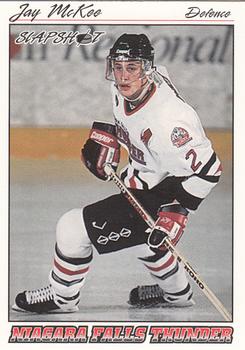1995-96 Slapshot OHL #183 Jay McKee Front