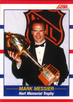 1990-91 Score Canadian #360 Mark Messier Front