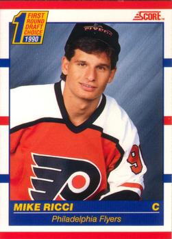 1990-91 Score Canadian #433 Mike Ricci Front