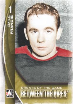 2013-14 In The Game Between the Pipes #105 Emile Francis Front