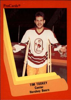 1990-91 ProCards AHL/IHL #51 Tim Tookey Front