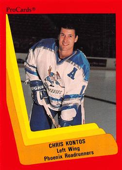 1990-91 ProCards AHL/IHL #359 Chris Kontos Front