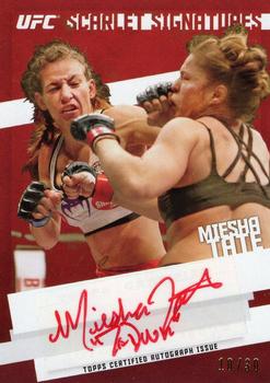 2015 Topps UFC Knockout - Scarlet Signatures #SSI-MT Miesha Tate Front