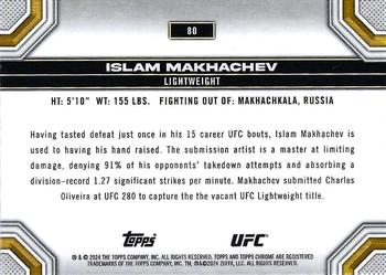 2024 Topps Chrome UFC #80 Islam Makhachev Back