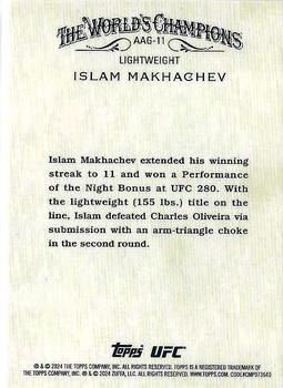 2024 Topps Chrome UFC - Allen & Ginter #AAG-11 Islam Makhachev Back