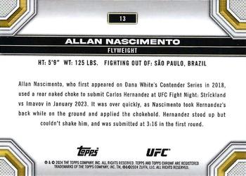 2024 Topps Chrome UFC - Magenta Refractor #13 Allan Nascimento Back