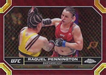 2024 Topps Chrome UFC - Magenta Refractor #160 Raquel Pennington Front