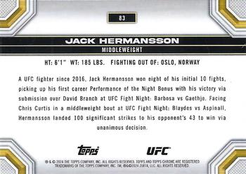 2024 Topps Chrome UFC - Negative #83 Jack Hermansson Back