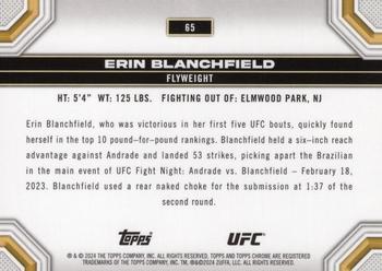 2024 Topps Chrome UFC - Prism #65 Erin Blanchfield Back