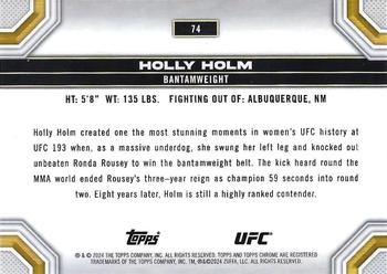 2024 Topps Chrome UFC - Prism #74 Holly Holm Back