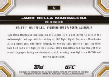 2024 Topps Chrome UFC - Prism #82 Jack Della Maddalena Back
