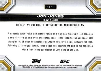 2024 Topps Chrome UFC - Prism #97 Jon Jones Back