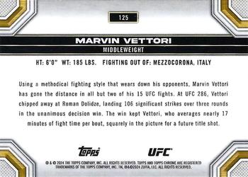 2024 Topps Chrome UFC - Prism #125 Marvin Vettori Back
