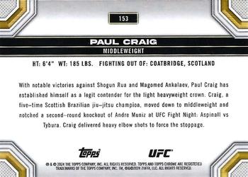 2024 Topps Chrome UFC - Prism #153 Paul Craig Back