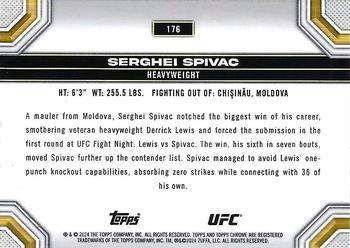 2024 Topps Chrome UFC - Prism #176 Serghei Spivac Back