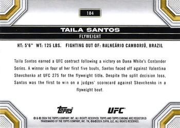 2024 Topps Chrome UFC - Prism #184 Taila Santos Back