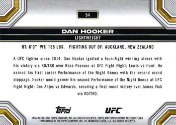 2024 Topps Chrome UFC - Sepia Refractor #54 Dan Hooker Back
