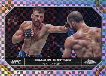 2024 Topps Chrome UFC - X-Fractor #37 Calvin Kattar Front