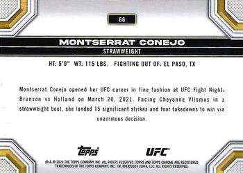2024 Topps Chrome UFC - X-Fractor #66 Montserrat Conejo Back