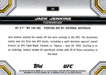 2024 Topps Chrome UFC - X-Fractor #84 Jack Jenkins Back