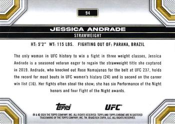 2024 Topps Chrome UFC - X-Fractor #94 Jessica Andrade Back