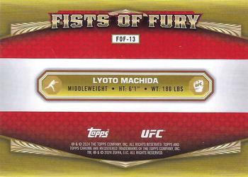 2024 Topps Chrome UFC - Fists of Fury #FOF-13 Lyoto Machida Back