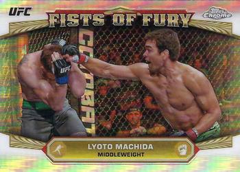 2024 Topps Chrome UFC - Fists of Fury #FOF-13 Lyoto Machida Front