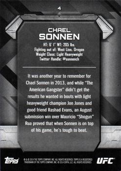 2014 Topps UFC Knockout #4 Chael Sonnen Back