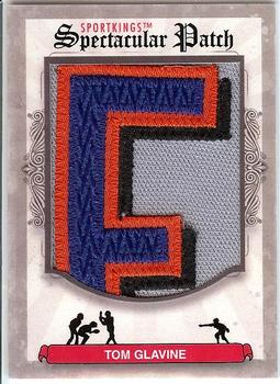 2012 Sportkings Series E - Spectacular Patch #SP-198 Tom Glavine Front